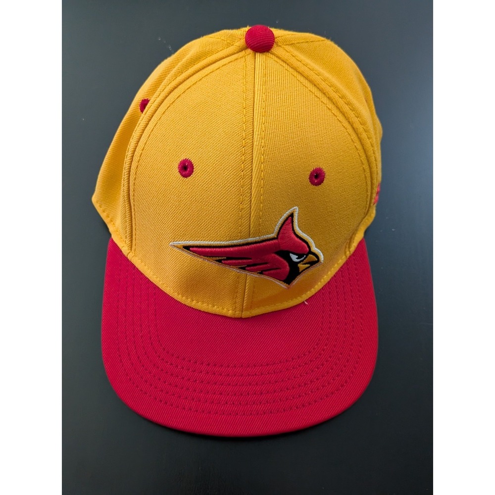 Under Armour Youth Calvert Hall Cardinals Fitted Cap Hat Sz. XS UA501 Yellow/Red